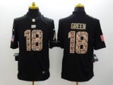 Nike Bengals -18 A J  Green Black NFL Limited Salute to Service Jersey