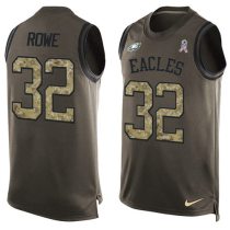Nike Eagles -32 Eric Rowe Green Stitched NFL Limited Salute To Service Tank Top Jersey Nike Eagles -32 Eric Rowe Green Stitched NFL Limited Salute To Service Tank Top Jersey