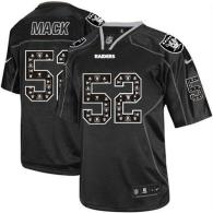 Nike Oakland Raiders #52 Khalil Mack New Lights Out Black Men's Stitched NFL Elite Jersey