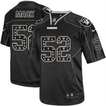 Nike Oakland Raiders #52 Khalil Mack New Lights Out Black Men's Stitched NFL Elite Jersey Nike Oakland Raiders #52 Khalil Mack New Lights Out Black Men's Stitched NFL Elite Jersey