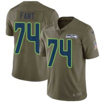 Nike Seahawks -74 George Fant Olive Stitched NFL Limited 2017 Salute to Service Jersey Nike Seahawks -74 George Fant Olive Stitched NFL Limited 2017 Salute to Service Jersey