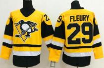 Pittsburgh Penguins -29 Andre Fleury Yellow Throwback Stitched NHL Jersey Pittsburgh Penguins -29 Andre Fleury Yellow Throwback Stitched NHL Jersey