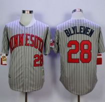 Mitchell And Ness 1987 Minnesota Twins -28 Bert Blyleven Grey Throwback Stitched MLB Jersey Mitchell And Ness 1987 Minnesota Twins -28 Bert Blyleven Grey Throwback Stitched MLB Jersey