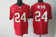 Nike Buccaneers -24 Darrelle Revis Red Team Color Stitched NFL Elite Jersey