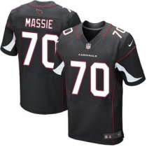 Nike Arizona Cardinals -70 Massie Jersey Black Elite Alternate Jersey