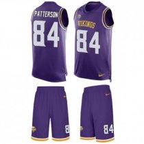 Vikings #84 Cordarrelle Patterson Purple Team Color Stitched NFL Limited Tank Top Suit Jersey Vikings #84 Cordarrelle Patterson Purple Team Color Stitched NFL Limited Tank Top Suit Jersey