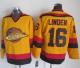 Vancouver Canucks -16 Trevor Linden Gold CCM Throwback Stitched NHL Jersey