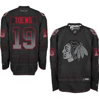 Chicago Blackhawks -19 Jonathan Toews Black Accelerator Stitched NHL Jersey