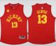 Indiana Pacers -13 Paul George Red Hickory Stitched NBA Jersey