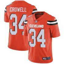 Nike Browns -34 Isaiah Crowell Orange Alternate Stitched NFL Vapor Untouchable Limited Jersey Nike Browns -34 Isaiah Crowell Orange Alternate Stitched NFL Vapor Untouchable Limited Jersey