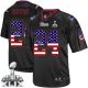 Nike New England Patriots -24 Darrelle Revis Black Super Bowl XLIX Mens Stitched NFL Elite USA Flag