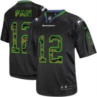 Nike Seattle Seahawks #12 Fan Black Men‘s Stitched NFL Elite Camo Fashion Jersey