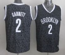 Brooklyn Nets -2 Kevin Garnett Black Crazy Light Stitched NBA Jersey