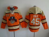 Pittsburgh Pirates #45 Gerrit Cole Orange Sawyer Hooded Sweatshirt MLB Hoodie
