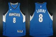 Minnesota Timberwolves -8 Zach LaVine Blue Road Stitched NBA Jersey