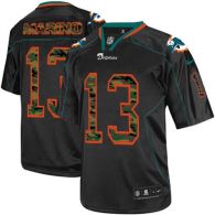 Nike Miami Dolphins #13 Dan Marino Black Men's Stitched NFL Elite Camo Fashion Jersey