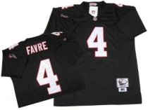 Mitchell And Ness Falcons 4 Brett Favre Black Stitched NFL Throwback NFL Jersey Mitchell And Ness Falcons 4 Brett Favre Black Stitched NFL Throwback NFL Jersey