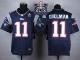 Nike New England Patriots -11 Julian Edelman Navy Blue Team Color Super Bowl XLIX Champions Patch Me