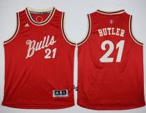 Chicago Bulls #21 Jimmy Butler Red 2015-2016 Christmas Day Stitched Youth NBA Jersey