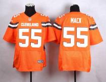 Nike Cleveland Browns -55 Alex Mack Orange Alternate Men's Stitched NFL New Elite Jersey