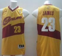 New Revolution 30 Cleveland Cavaliers -23 LeBron James Yellow Stitched NBA Jersey New Revolution 30 Cleveland Cavaliers -23 LeBron James Yellow Stitched NBA Jersey