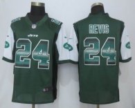 2015 Nike New York Jets -24 Darrelle Revis Green Strobe Limited Jersey