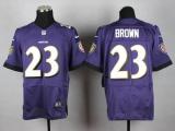 Nike Ravens -23 Chykie Brown Purple Team Color Men's Stitched NFL New Elite Jersey