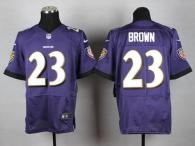 Nike Ravens -23 Chykie Brown Purple Team Color Men's Stitched NFL New Elite Jersey