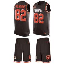 Browns -82 Ozzie Newsome Brown Team Color Stitched NFL Limited Tank Top Suit Jersey Browns -82 Ozzie Newsome Brown Team Color Stitched NFL Limited Tank Top Suit Jersey