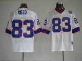 Mitchell and Ness Bills -83 Andre Reed White Stitched Throwback NFL Jersey