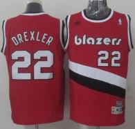 Portland Trail Blazers -22 Clyde Drexler Red Soul Swingman Throwback Stitched NBA Jersey