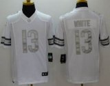 Nike Chicago Bears -13 Kevin White White Stitched NFL Limited Platinum Jersey