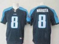 Nike Tennessee Titans -8 Marcus Mariota Navy Blue Alternate Stitched NFL Elite Jersey
