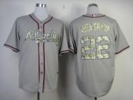 Atlanta Braves #22 Jason Heyward Grey USMC Cool Base Stitched MLB Jersey