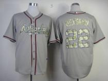 Atlanta Braves #22 Jason Heyward Grey USMC Cool Base Stitched MLB Jersey Atlanta Braves #22 Jason Heyward Grey USMC Cool Base Stitched MLB Jersey
