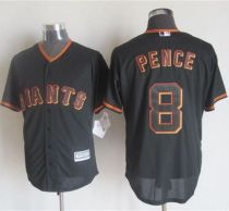 San Francisco Giants #8 Hunter Pence Black New Cool Base Stitched MLB Jersey