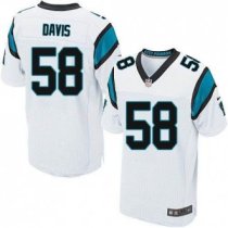 Nike Carolina Panthers -58 Thomas Davis White Stitched NFL Elite Jersey Nike Carolina Panthers -58 Thomas Davis White Stitched NFL Elite Jersey