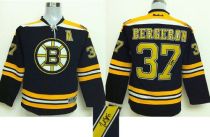 Boston Bruins -37 Patrice Bergeron Black Autographed Stitched NHL Jersey Boston Bruins -37 Patrice Bergeron Black Autographed Stitched NHL Jersey