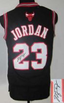 Revolution 30 Autographed Chicago Bulls -23 Michael Jordan Black Stitched NBA Jersey Revolution 30 Autographed Chicago Bulls -23 Michael Jordan Black Stitched NBA Jersey