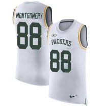 Nike Packers -88 Ty Montgomery White Stitched NFL Limited Rush Tank Top Jersey Nike Packers -88 Ty Montgomery White Stitched NFL Limited Rush Tank Top Jersey