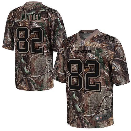 Nike Dallas Cowboys #82 Jason Witten Camo Men's Stitched NFL Realtree Elite Jersey