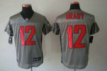 Nike Patriots -12 Tom Brady Grey Shadow Stitched NFL Elite Jersey Nike Patriots -12 Tom Brady Grey Shadow Stitched NFL Elite Jersey