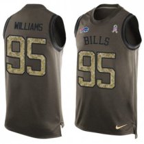 Nike Bills -95 Kyle Williams Green Stitched NFL Limited Salute To Service Tank Top Jersey Nike Bills -95 Kyle Williams Green Stitched NFL Limited Salute To Service Tank Top Jersey
