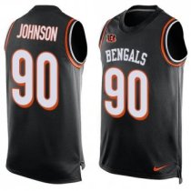 Nike Bengals -90 Michael Johnson Black Team Color Stitched NFL Limited Tank Top Jersey Nike Bengals -90 Michael Johnson Black Team Color Stitched NFL Limited Tank Top Jersey