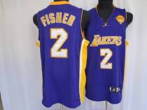 Los Angeles Lakers -2 Derek Fisher Stitched Purple Final Patch NBA Jersey Los Angeles Lakers -2 Derek Fisher Stitched Purple Final Patch NBA Jersey