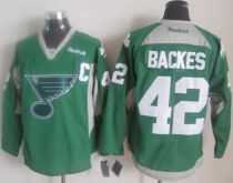St Louis Blues -42 David Backes Green Practice Stitched NHL Jersey St Louis Blues -42 David Backes Green Practice Stitched NHL Jersey