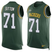 Nike Green Bay Packers -71 Josh Sitton Green Team Color Stitched NFL Limited Tank Top Jersey Nike Green Bay Packers -71 Josh Sitton Green Team Color Stitched NFL Limited Tank Top Jersey