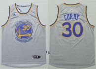 Golden State Warriors -30 Stephen Curry Grey Fashion Stitched NBA Jersey