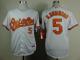 Baltimore Orioles #5 Brooks Robinson White Cool Base Stitched MLB Jersey