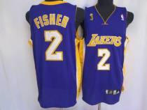 Los Angeles Lakers -2 Derek Fisher Stitched Purple Champion Patch NBA Jersey Los Angeles Lakers -2 Derek Fisher Stitched Purple Champion Patch NBA Jersey